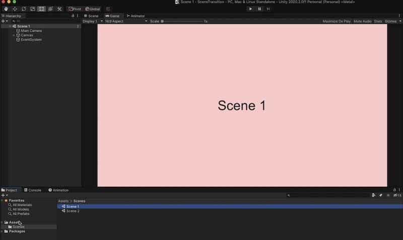 Make smooth scene transitions in Unity/C#