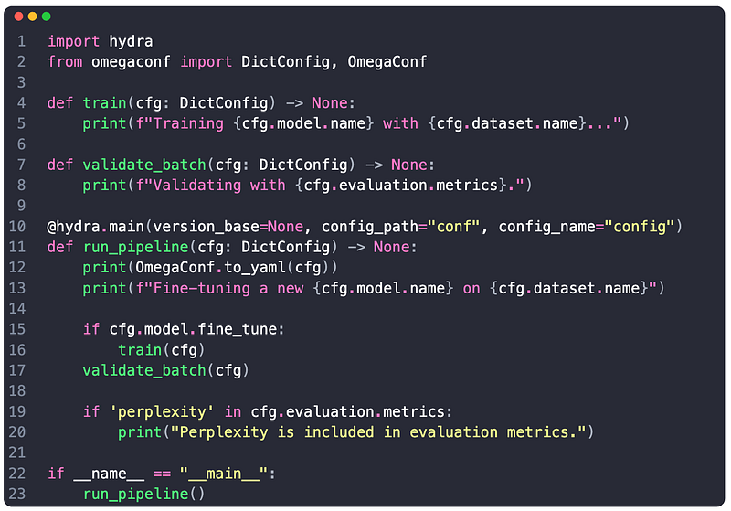 Master ML configuration files using OmegaConf and Hydra