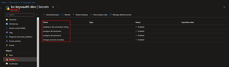 Create Azure Key Vault using Terraform
