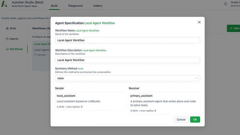 A Beginner’s guide to Agents using AutoGen Studio and LM Studio