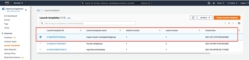 Using Launch Templates to Create AWS EKS Managed Node Groups