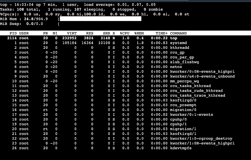 Linux commands to check CPU Utilization ,memory and disk.