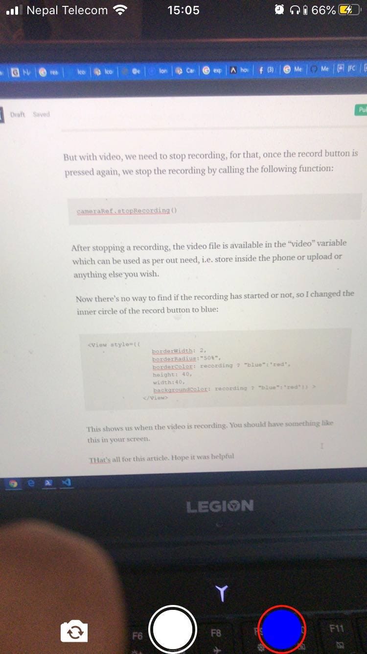Recording video in React Native with expo-camera