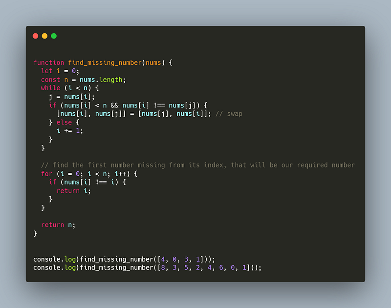 Coding Pattern: Cyclic Sort