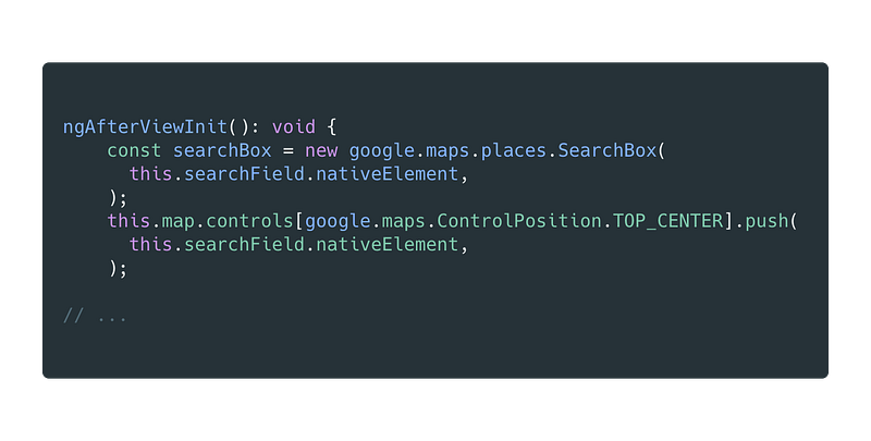 How to implement an address search with Angular and Google Maps