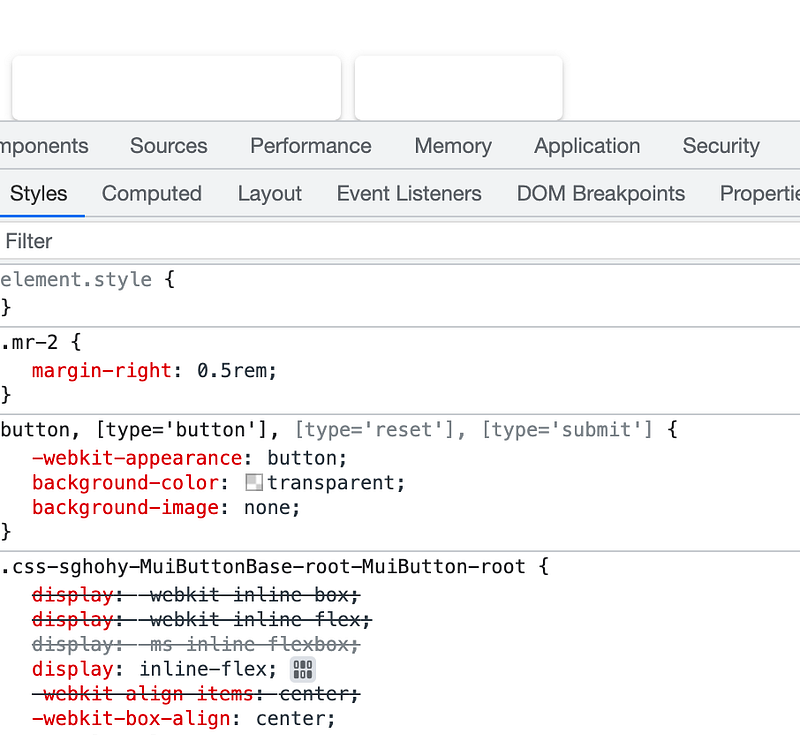 Using TailWind CSS to Customize Material UI Component Style