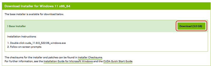How to install Cuda 11.8. cuDNN 9.1, Pytorch on Windows Anaconda