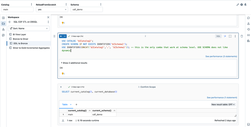 Incremental, Parameterized, and Dynamic SQL all on Databricks SQL