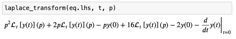Using Laplace Transforms in Python to Solve Differential Equations
