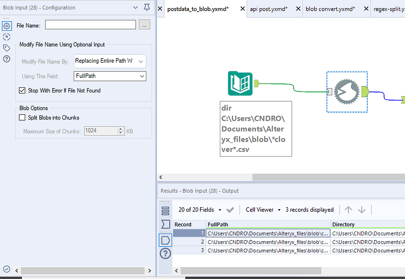 Pushing Data from Alteryx to Azure Blob
