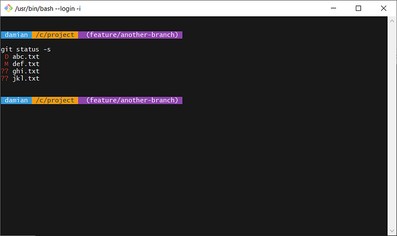 How to Pimp Up the Git Bash Prompt on Windows (without any External Stuff)