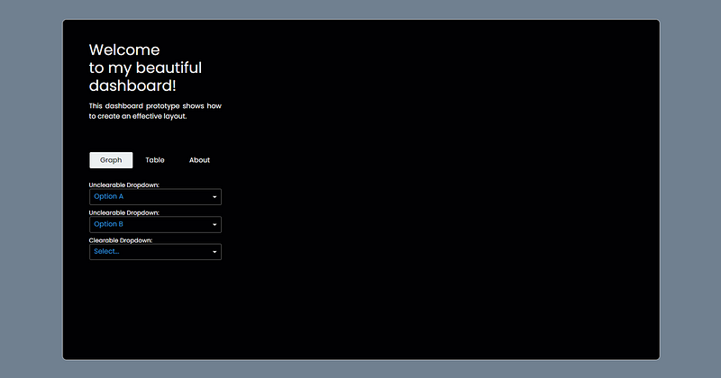 How to create a beautiful, interactive dashboard layout in Python with ...