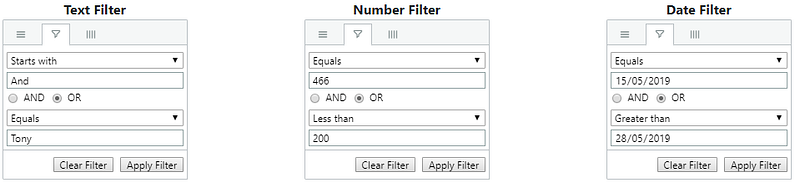 Retaining ag-Grid Filters Using Query Parameters