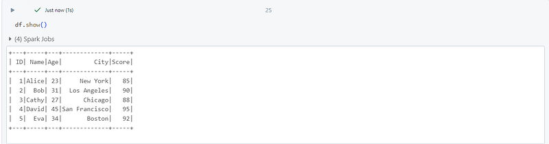 show() vs display() in PySpark