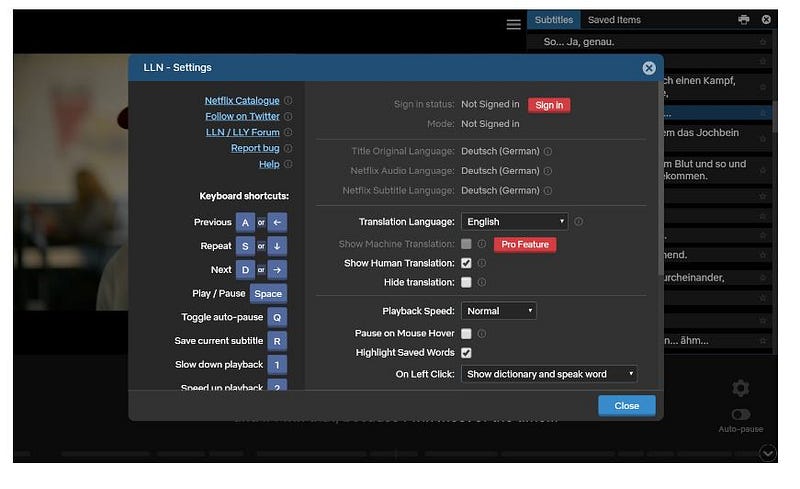 Lln Input How to Learn any Language using The LLN Chrome extension
