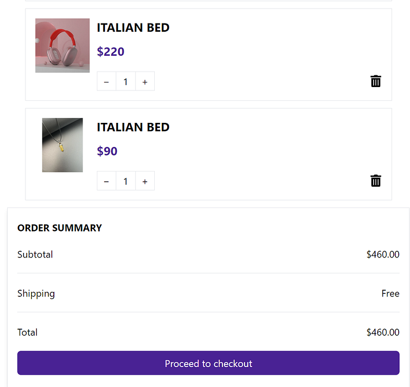 How to Build a Responsive Shopping Cart in React Using Tailwind CSS and ...