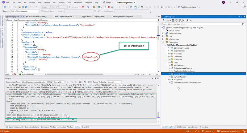 Enhancing Entity Framework Core Debugging: Displaying SQL Statements in ...