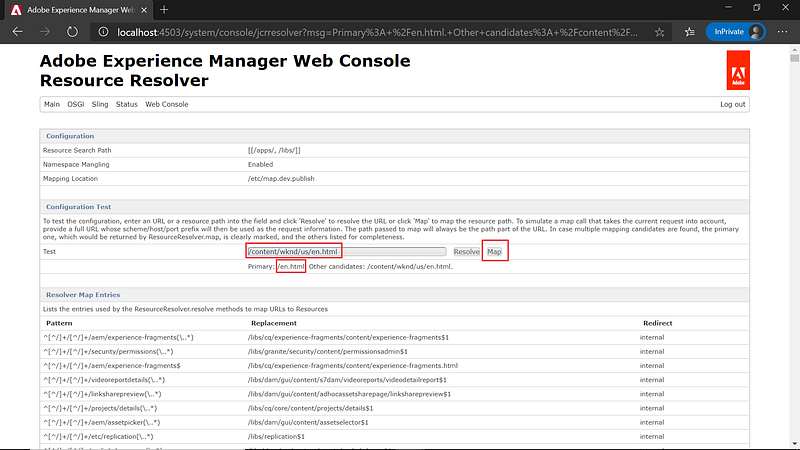 Configure Sling Mapping for Resource Resolution in Adobe Experience ...