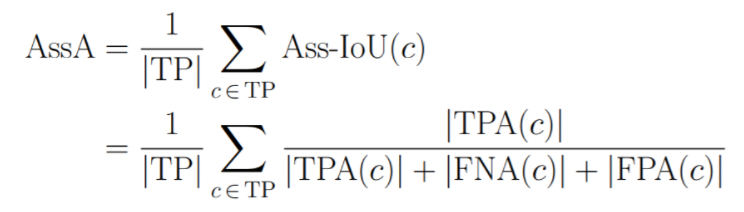Motc Calculation Evaluation Metrics for Multiple Object Tracking
