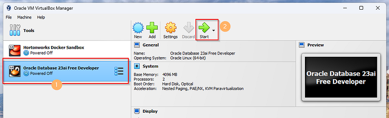 Install Oracle Database 23 AI Free on Windows