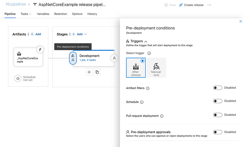 Build and deploy an ASP.NET core app running on IIS using Azure pipelines