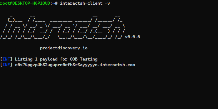 Interact.sh by ProjectDiscovery