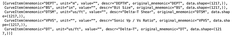 Converting Well Logging Data From DLIS Files to LAS File Format