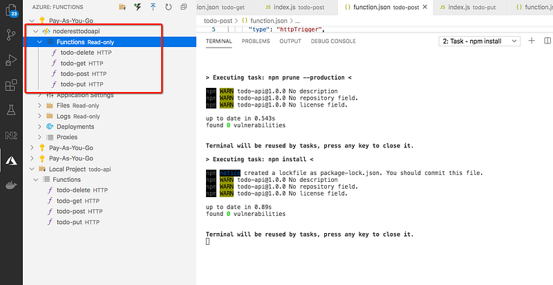 How To Write Serverless NodeJS REST API With Azure Functions