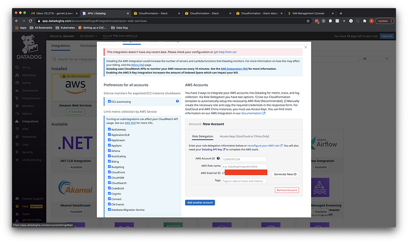 Step By Step with Pictures: Installing the Datadog AWS Integration and ...