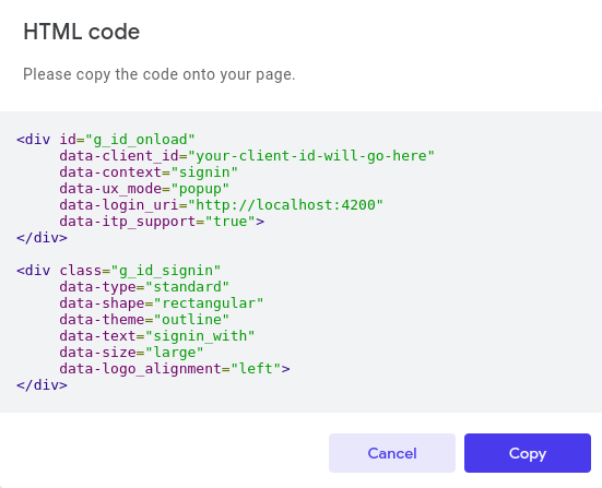 Authenticate with Google in Angular 17 via OAuth2