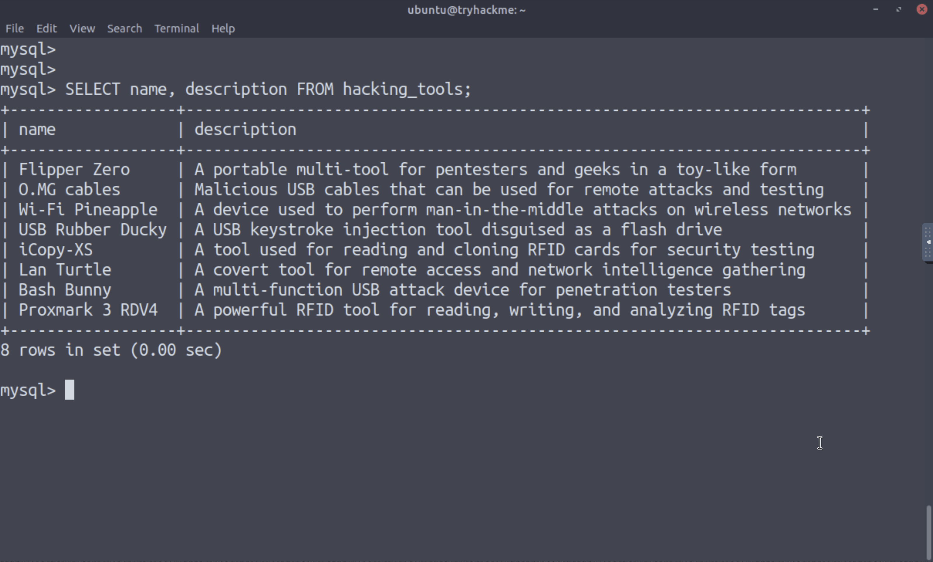 SQL Fundamentals [CyberSecurity 101] Learning Path TryHackMe Writeup ...