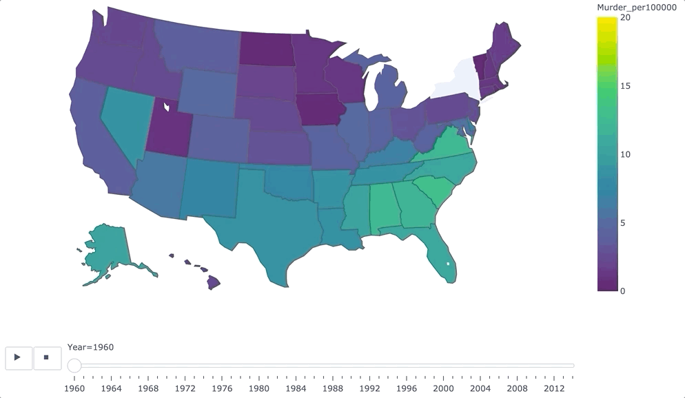 How to Create an Animated Choropleth Map with Less Than 15 Lines of Code