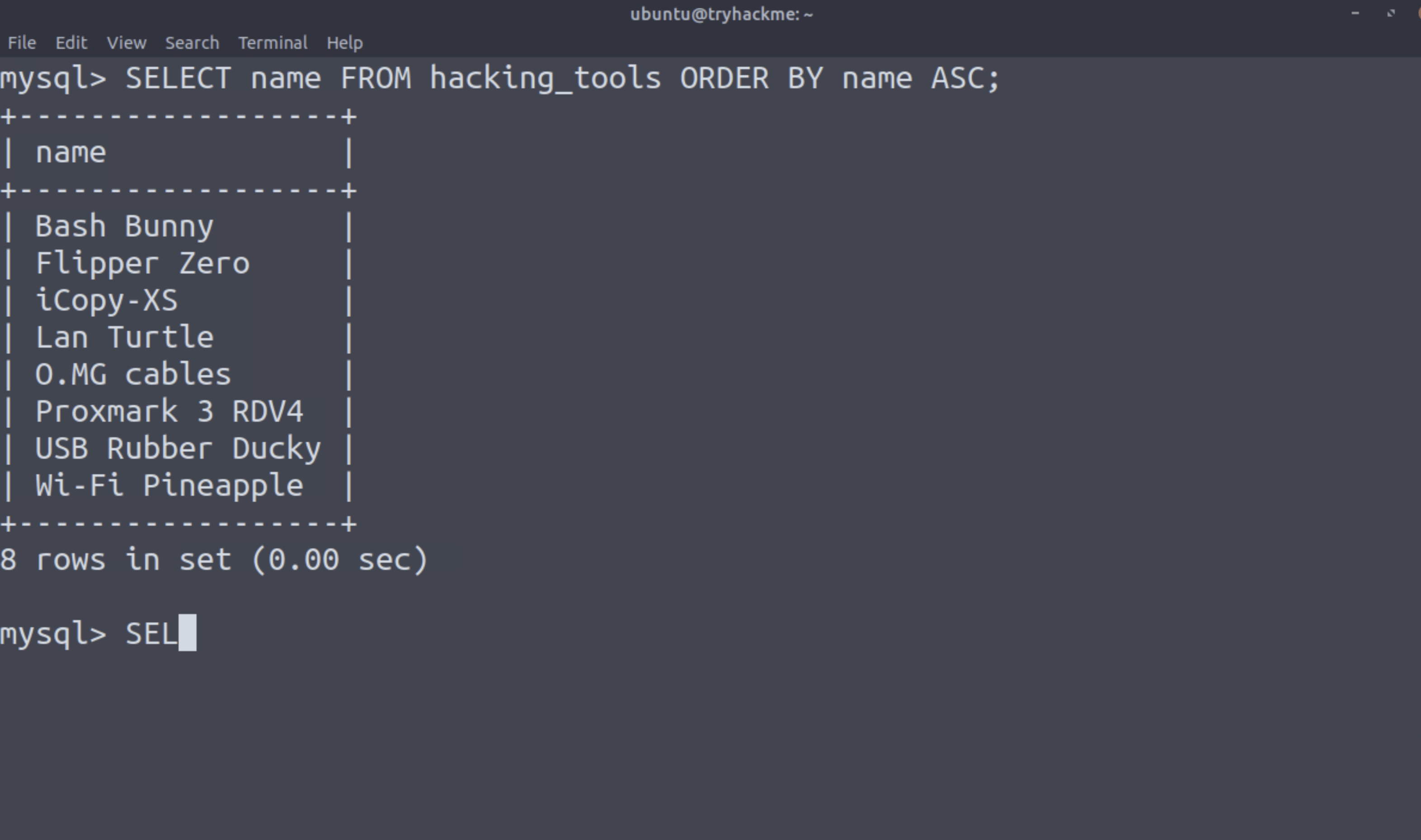 SQL Fundamentals [CyberSecurity 101] Learning Path TryHackMe Writeup ...