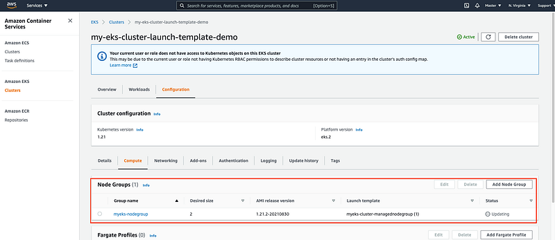 Using Launch Templates to Create AWS EKS Managed Node Groups