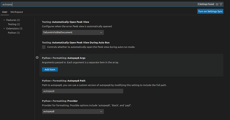 Prevent wrapping for Python VSCode