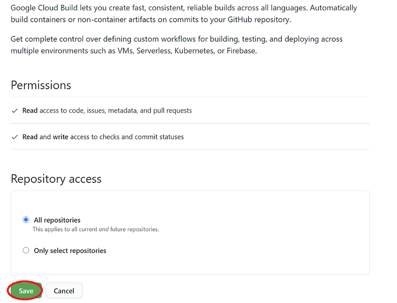 Build a Docker image with Cloud Build in Google Cloud Platform.
