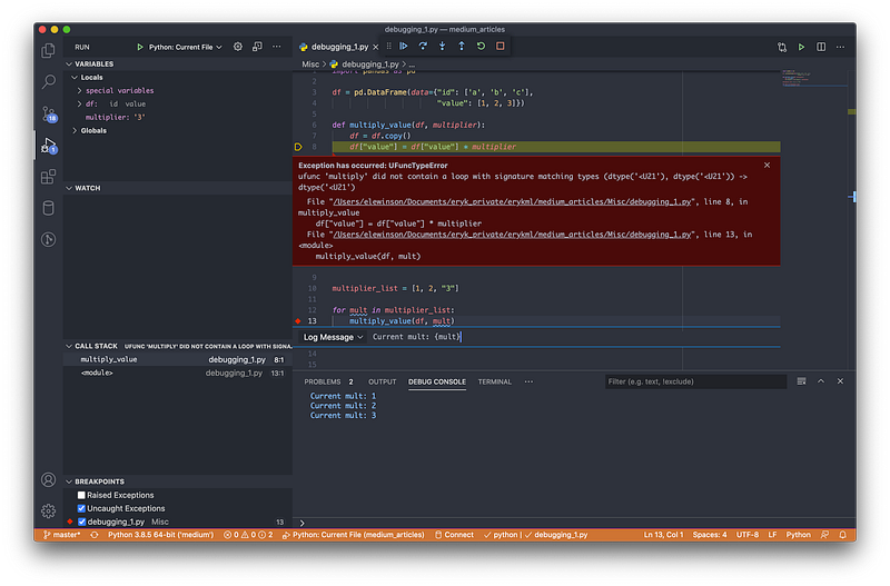 A comprehensive guide to debugging Python scripts in VS Code