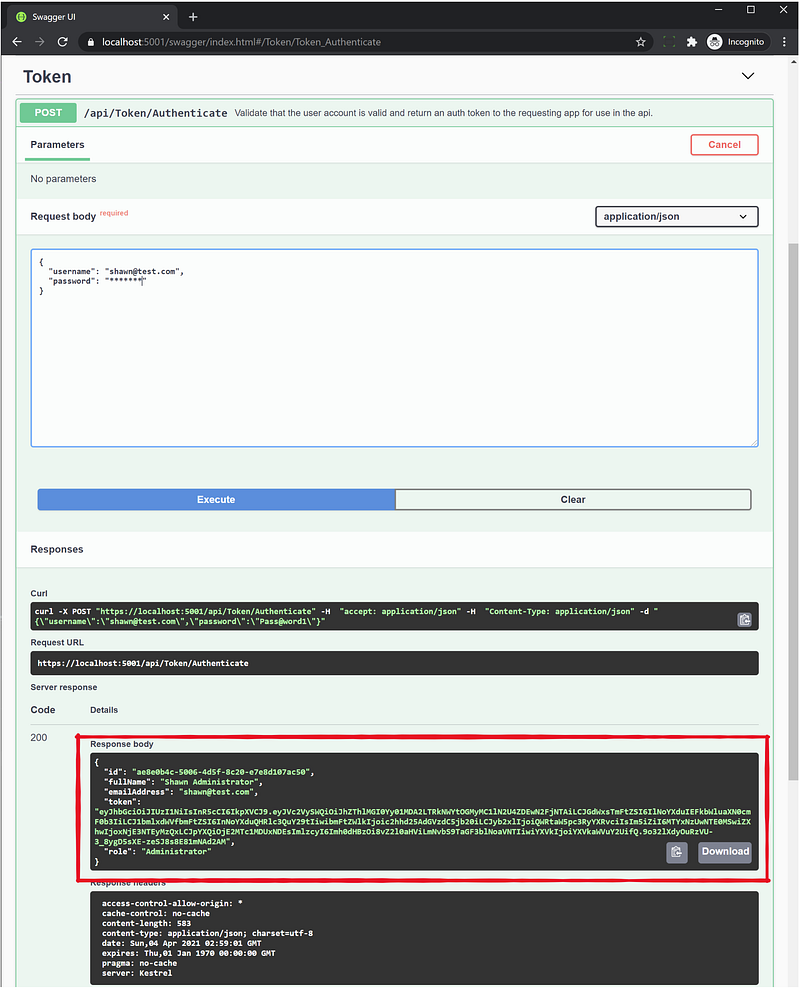 Jwt Token Rest Api Clean Architecture — JWT Token Authentication in REST API Using ASP.NET ...