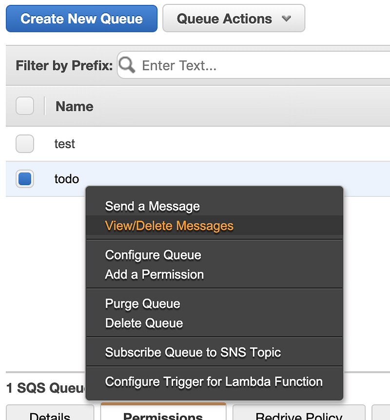 Getting started with AWS SQS in Postman