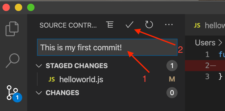 How to commit and push your changes to your GitHub repository in VScode