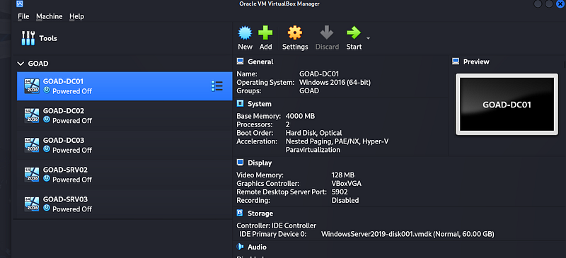 Goad Security GOAD Part 1