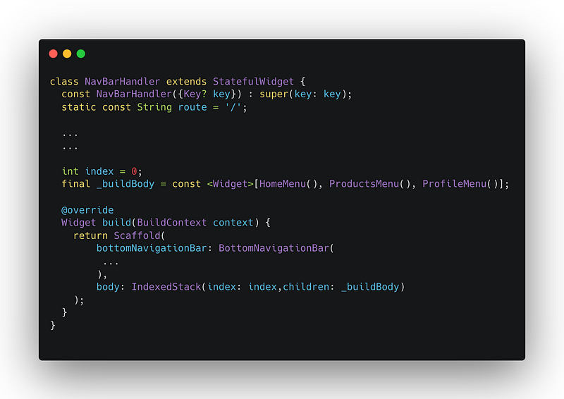 Everything about the BottomNavigationbar in Flutter