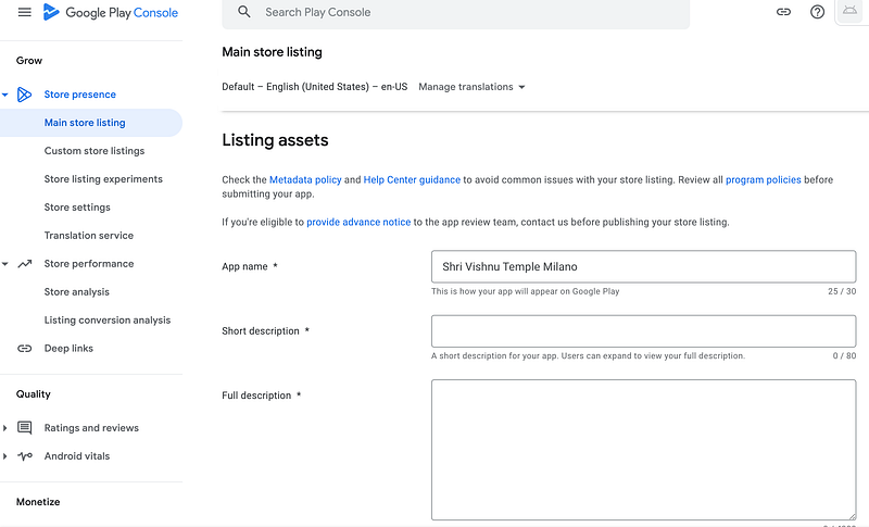 How to release your app in Play Store?