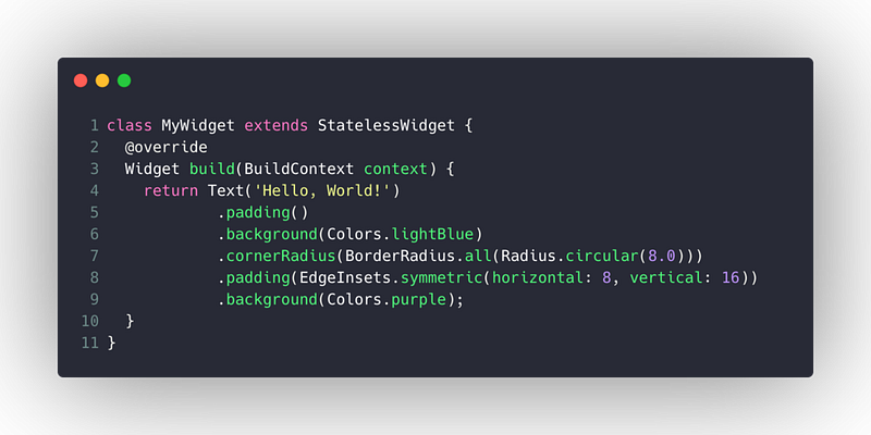 How to Use Dart extensions to Flatten Flutter’s Deep Nested Widget Trees
