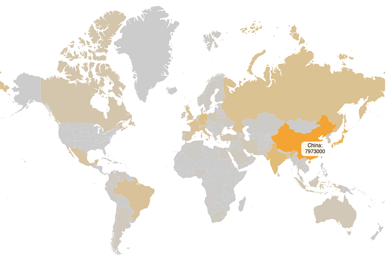 Data visualization with D3: World Map