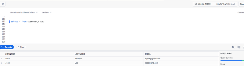 Snowflake Automatic Sensitive Data Classification
