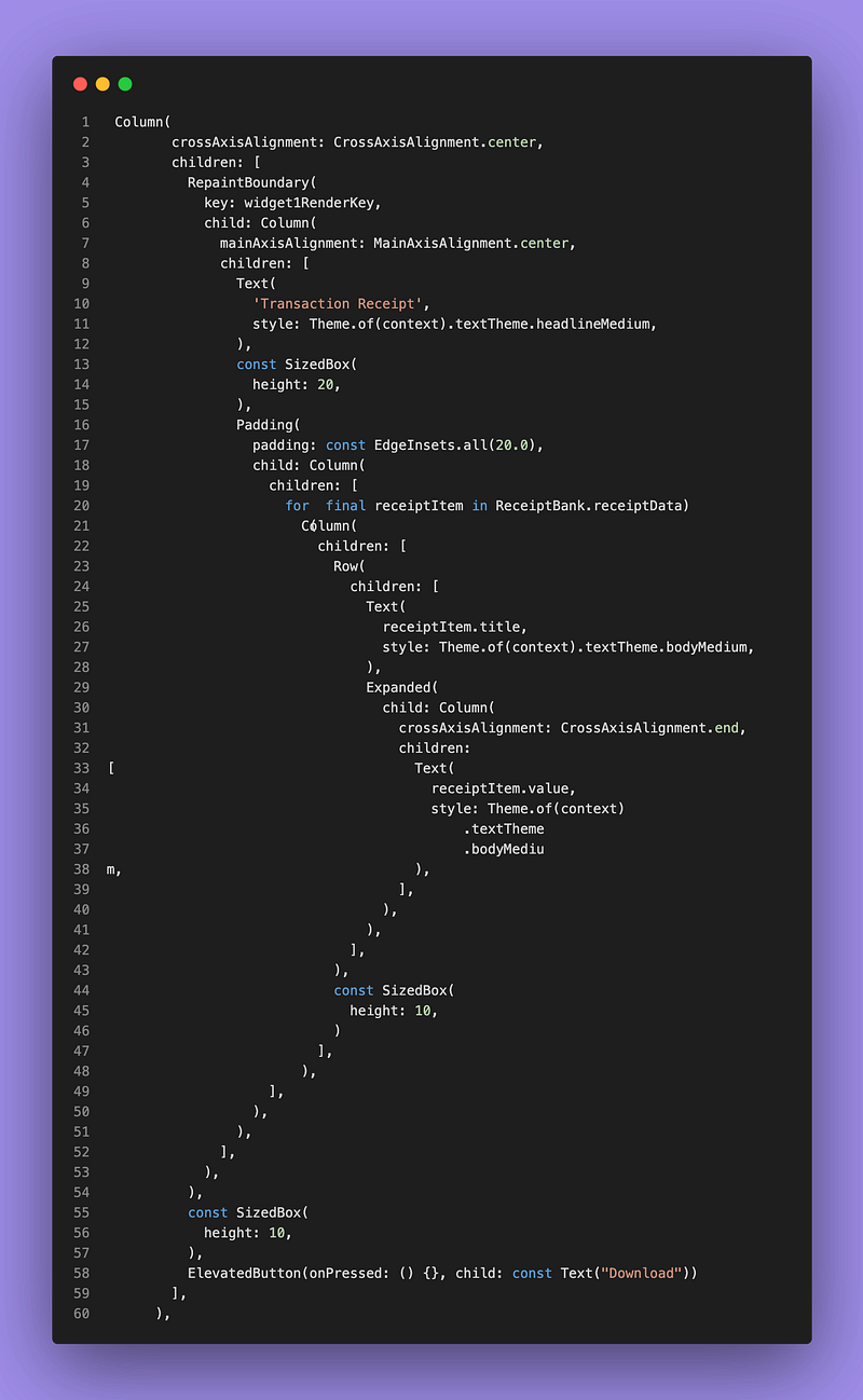 Optimizing Widget Rendering in Flutter with RepaintBoundary