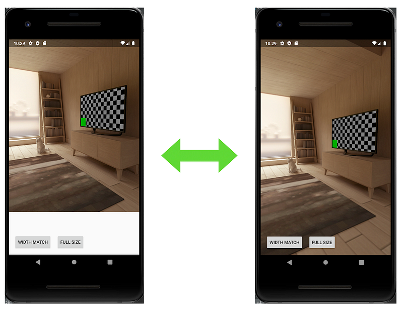 How to programmatically control Preview size of Android camera app