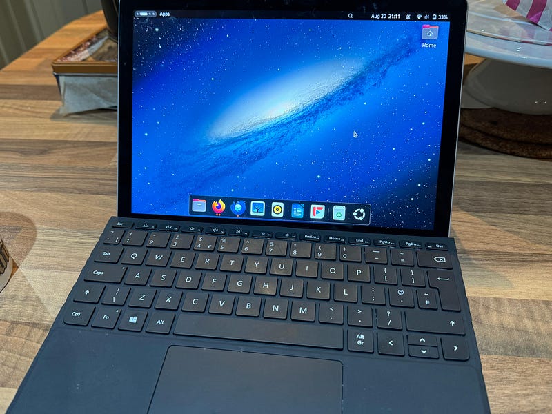 Linux on the Microsoft Surface Go 2