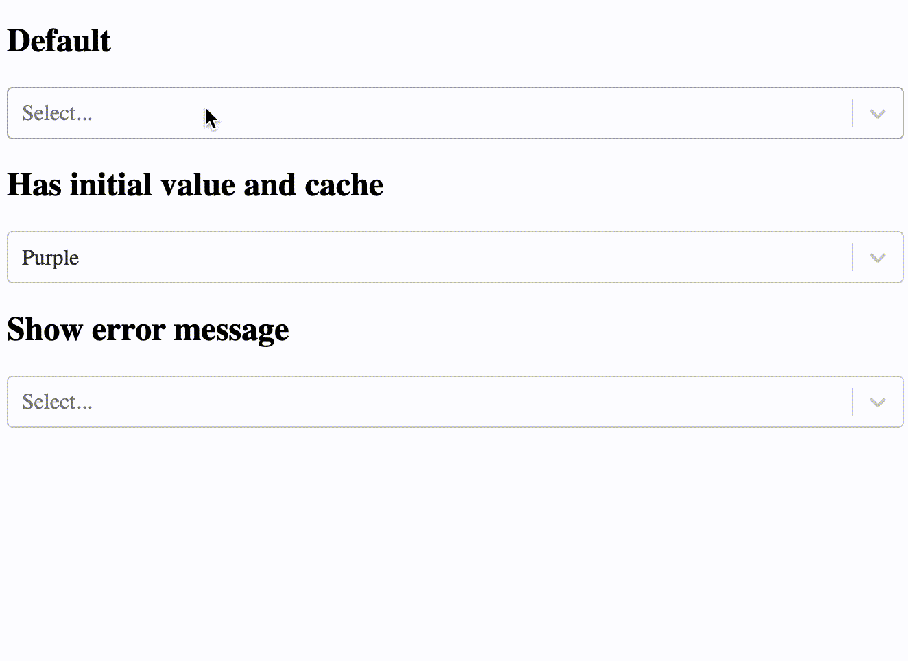 Best practice for designing an async select component in React